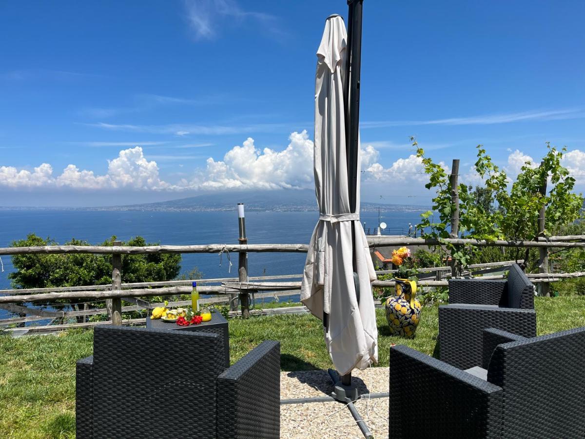 Willa La Badia Montechiaro - Breathtaking View Of Sorrento Coast Vico Equense Zewnętrze zdjęcie